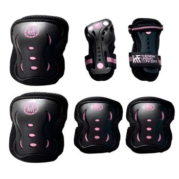 Set Protecciones Krf Junior Black/pink T/s