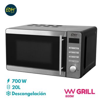 Horno Microondas Con Grill Sauber Hms05mdg 23 Litros Espejo con Ofertas en  Carrefour