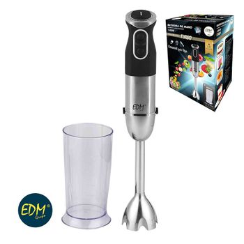 Batidora de mano EDM 600W con vaso medidor inox