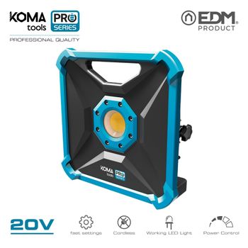 Foco Proyector Led 20w 1.800 Lumen 20v (sin Bateria Y Cargador) Koma Tools