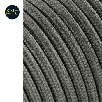 Cable Cordon Tubulaire 2x0,75mm C63 Gris Oscuro 5m