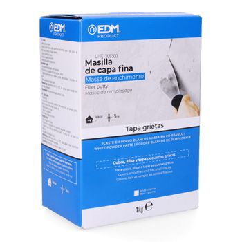 Masilla De Capa Fina 1kg Edm