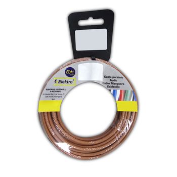 Carrete Cablecillo Flexible 4 Mm. Marron 5 Mts. Libre-halogeno