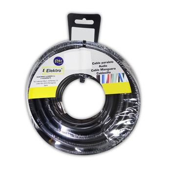 Carrete Cablecillo Flexible 4 Mm. Negro 10 Mts. Libre-halogeno