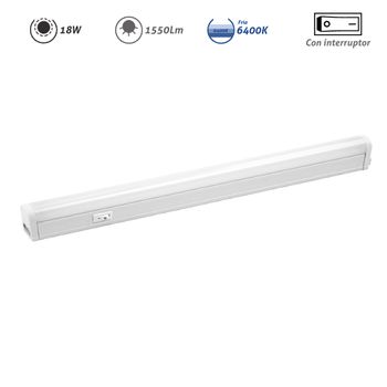 Regleta Led Electrónica Con Interruptor 18w 1550lm 6400k