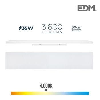 Regleta Led 35w 90cm 4000k Luz Dia 3600 Lm Edm - Neoferr..