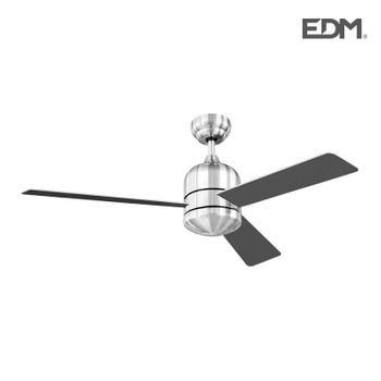 Ventilador De Techo Modelo Savu Cromado. Potencia: 60w Con Mando A Distancia [e3-33987]