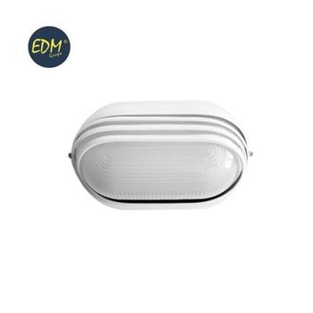 Aplique Aluminio Oval Blanco E27 60w Vinyols