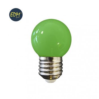 Bombilla Led Esferica E27 1.5w 200 Lumens Verde Edm