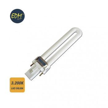 Bombilla Bajo Consumo Pl-9w 3.200k Luz Calida 380 Lumens Edm