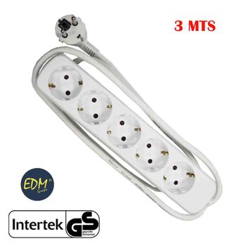 Regleta enchufe de Base múltiple Avant 5 Tomas 3M + Interruptor