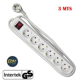 Regleta enchufe de Base múltiple Avant 4 Tomas 1.5M + Interruptor