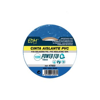 Cinta Aislante 10x19 Azul Edm