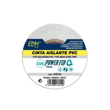 Cinta aislante M13, negra, 20 m x 19 mm