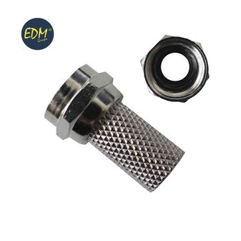 Conector "f" Macho Parabolica Metalico Retractilado