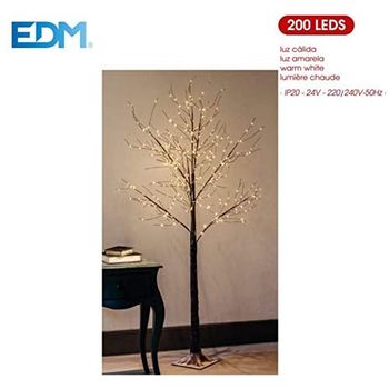 Arbol Navidad 160cm 200 Led Calido 220-240v