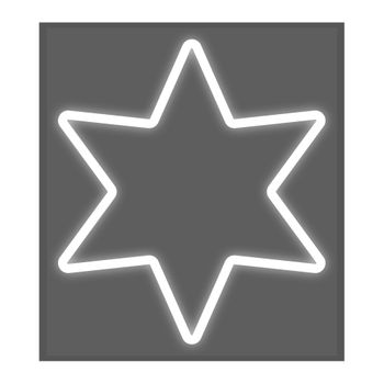 Figura Estrella Flexiled 46x55,5cm Blanca