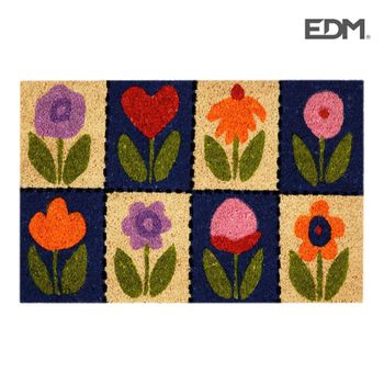 Felpudo 60x40cm Modelo Flores Edm