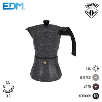 Cafetera De Aluminio - 9 Tazas Induccion - Edm