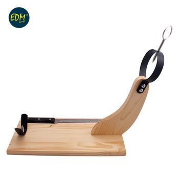 JAMON STAND KIT España - Soporte para Jamón Ibérico Español y Prosciutto  Italiano - INCLUIDO: Base de cuchillo y tapa - Hermoso soporte de cocina  para