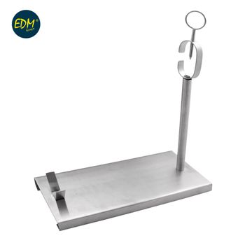 CUPERINOX Jamonero profesional Gondola, tabla jamon, Cuchillo Jamonero  Alveolos Acero Inox + Cubre Jamón Universal, Set cortar jamón (3 PZAS), Sujeta jamones