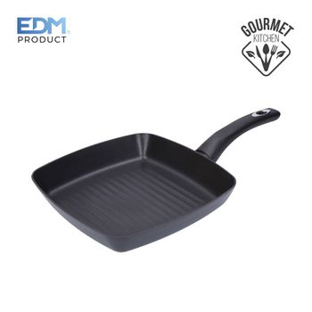 Asadora Grill 24x24x4,2cm Basic Line Solo Para Gas Edm