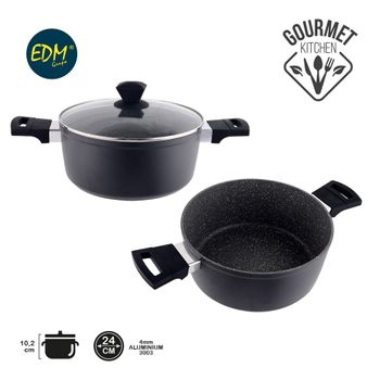 Cacerola Olla Grande 36cm Con Recubrimiento De Piedra Antiadherente Mármol  Royalty Line 14l con Ofertas en Carrefour