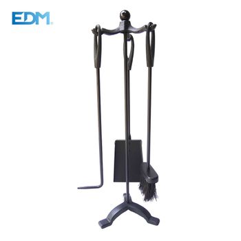 Kit De Chimenea Negro 3 Piezas Alto 61cm Edm