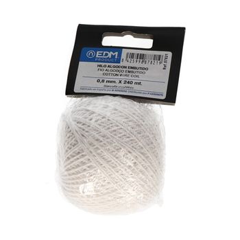 Hilo Algodon Embutido 100gm/240mt Blanco