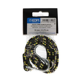 Pulpo Goma Plano Bicolor 0,75m