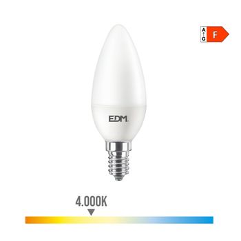 Bombilla Vela Led E14 8w 806 Lm 4000k Luz Dia Ø3,8x11,4cm Edm