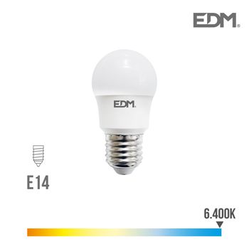 Bombilla LED Esférica Pack 3 uds. E14 5W Luz Cálida Matel