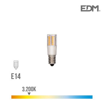 Bombilla Led Pebetero E14 5.5w 3200k 230v 650 Lumens Con Base Ceramica Edm