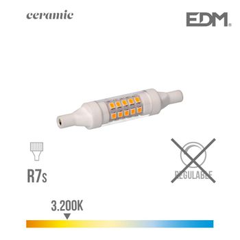 Lampadina LED R7s 6W 600Lm 6000ºK 78mm 40.000H [CA-R7S-78-6W-CW