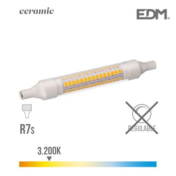 Bombilla Lineal Led 118mm 9w 3200k 230v 1100 Lumens Con Base Ceramica Edm