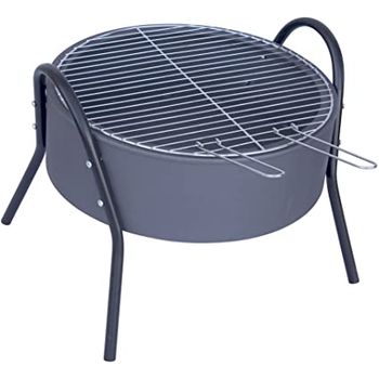 Barbacoa De Carbón Y Leña Bv-102 De 100 Cm Con Paravientos Y Campana con  Ofertas en Carrefour