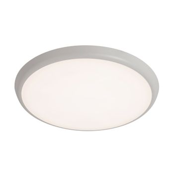 Plafón Redondo Para Exterior Led 18w Cct Blanco Ip54