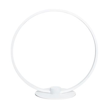 Lámpara De Mesa Led 7w Circular Blanco