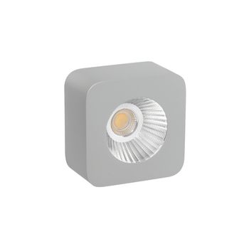 Foco Cuadrado Superficie Led 5w 3000k Gris