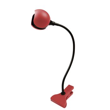 Flexo Pinza Led 3w Con Usb Rojo