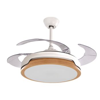 Lampara Ventilador De Techo Espartano Con Aspas Retractiles Transparentes  Plegables Motor Dc Silencioso Pequeño Diametro: 40-91 Cm Pequeño Diametro:  40-91 Cm con Ofertas en Carrefour