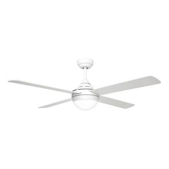 Ventilador De Techo Sulion Baloob Motor Dc Blanco Y Palas Blanco/nogal