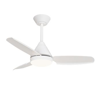 Ventilador de techo adornado con lámpara 128 cm marrón