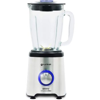 Batidora Vaso Grunkel 1200w Inoxidable 6 Cuchillas Titanio