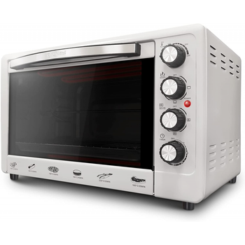 Horno Eléctrico Hr-48silverrusti, 2200w Y 48 Litros, Gris