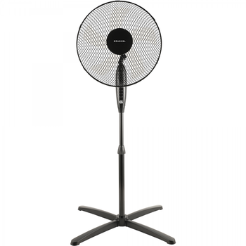 Ventilador De Pie Negro Con Base En X  Fan-165xng