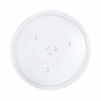 Plato Microondas Universal 24,5cm Redondo De Cristal