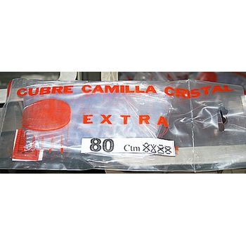 Cubre Camilla Mesa Cristal Con Vivo Plastico 100cm Teplas