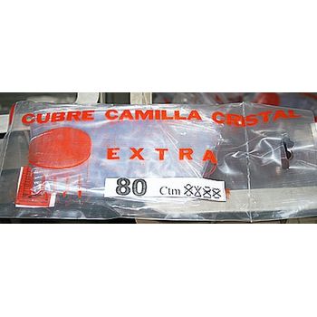 Cubre Camilla Mesa Cristal Con Vivo Plastico 090cm Teplas