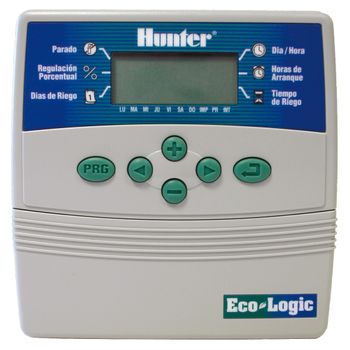 Programador Riego Hunter Ecologic 6 Estaciones  Interior-elc601i-e